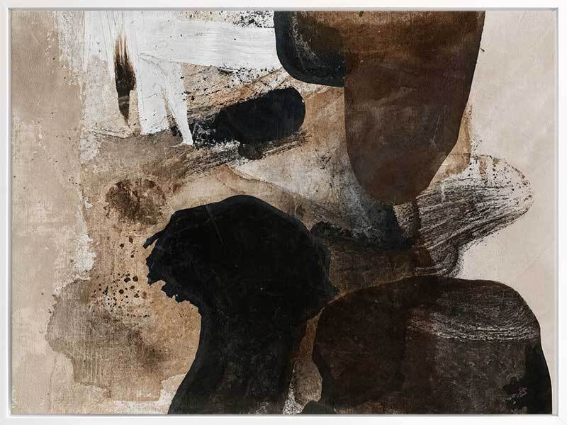 Earthen Hues Canvas Art Print - Nature Inspired Wall Decor for Living Room, Bedroom & Office | Handmade Landscape Painting Home Decor