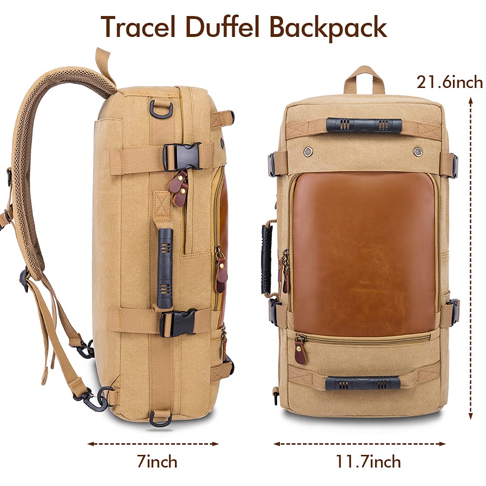 Durable & Wear-Resistant KAKA Travel Backpack - Waterproof Carry On Duffel Bag for Gym, Hiking, Camping & Business Trips | Lightweight & Spacious Luggage for Men & Women