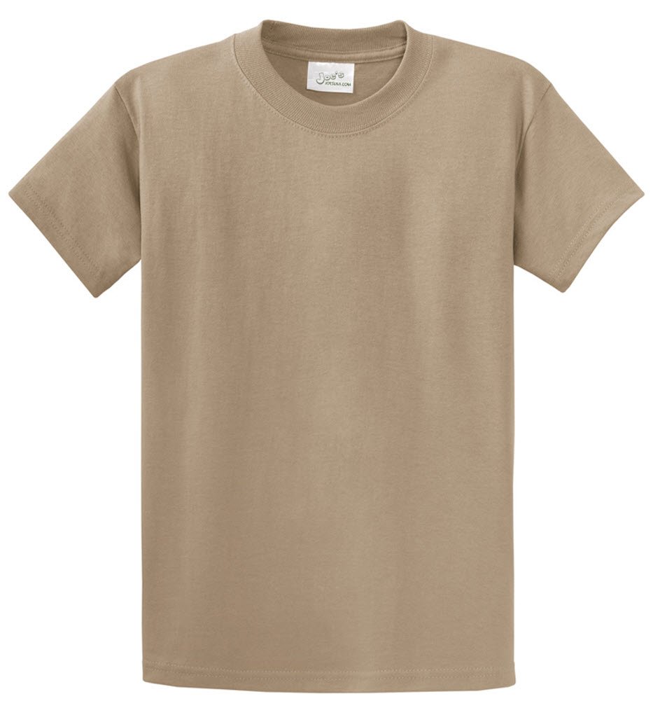 Joe's USA - Big & Tall Men's 6XL T-Shirts in 54 Colors (Including Dusty Brown) - Soft Cotton Crewneck Tees for Casual Wear, Work & Everyday Comfort