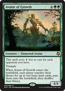 Magic: The Gathering - Avatar of Growth Card | MTG Game Night Essential | Perfect for Commander & Casual Play