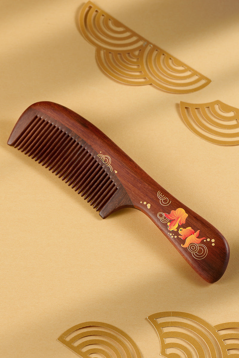 Premium Goldfish Hair Comb for Women & Men - Detangling Styling Comb for Wet & Dry Hair - Perfect for Home, Travel & Salon Use