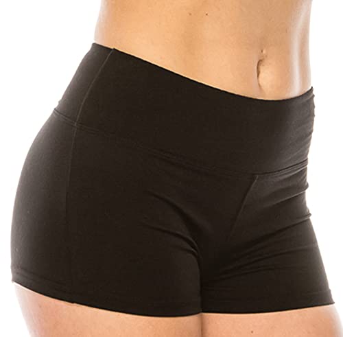 LA12ST Women's Workout Yoga Shorts - Buttery Soft Stretchy Active Shorts for Running, Dance, Volleyball & Gym | High Waist Breathable Athletic Shorts for Yoga, Pilates & Lounge Wear