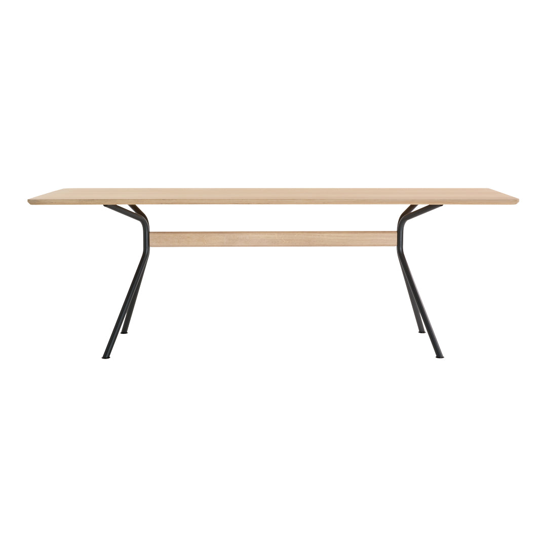 Beso Modern Rectangular Dining Table - Solid Wood Kitchen Table for 6 - Perfect for Family Dinners & Entertaining Guests