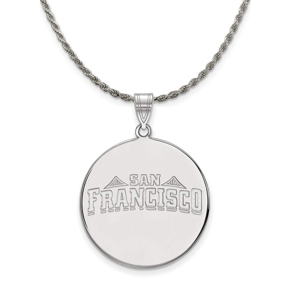 Black Bow Silver USF XL Pendant Necklace for Gifts & Graduation