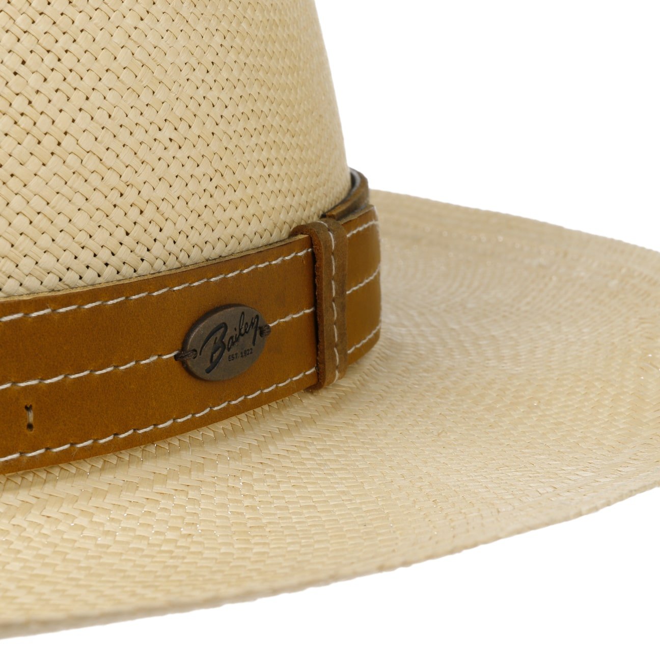 Bailey 1922 Gunnar Panama Hat - Handwoven Straw Fedora for Men & Women | Perfect for Beach Vacations, Summer Outfits & Outdoor Events