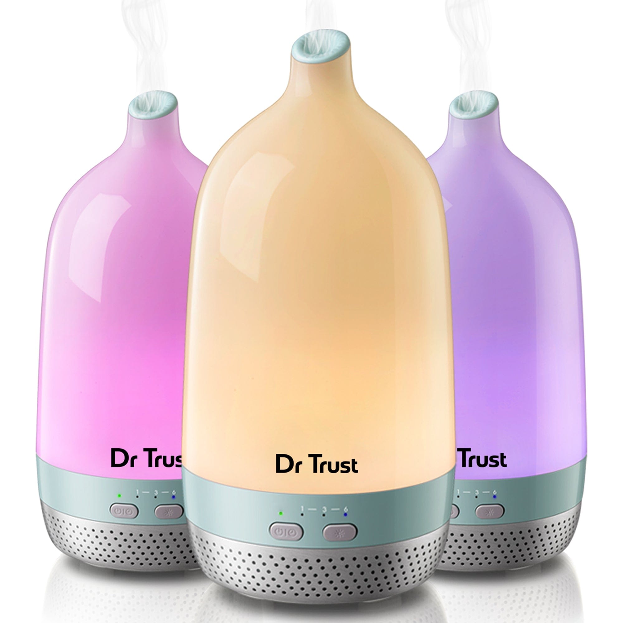 Dr Trust USA Luxury Cool Mist Humidifier & Essential Oil Diffuser - 903 Model for Aromatherapy, Home & Office Use | Color Changing LED | Auto Shut-Off | Perfect for Dry Air Relief, Baby Nursery & Yoga Room