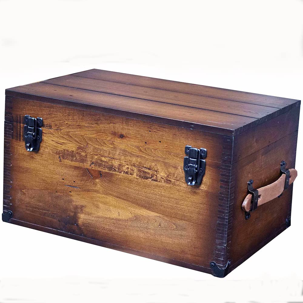 Handcrafted Wooden Keepsake Box with Lid - Decorative Memory Chest for Jewelry, Photos & Mementos | Wedding, Anniversary & Baby Shower Gift Idea