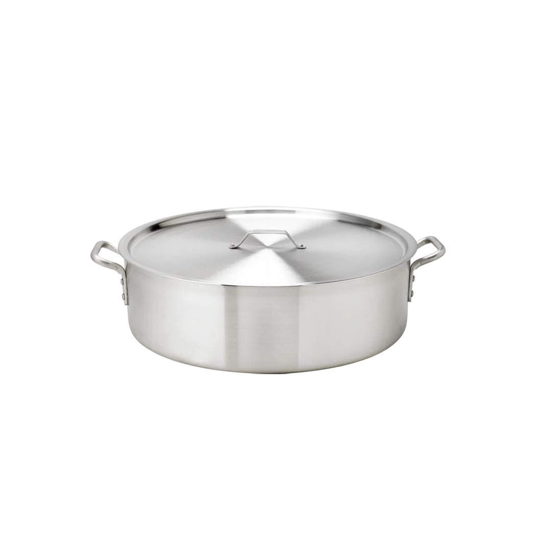Thermalloy 24 Quart Cast Iron Dutch Oven with Lid - Perfect for Braising, Stewing & Slow Cooking Soups, Stews & Bread Baking