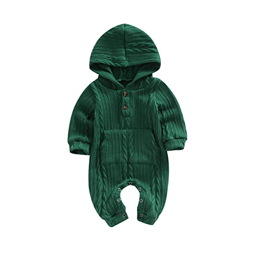 Ribbed Hooded Green