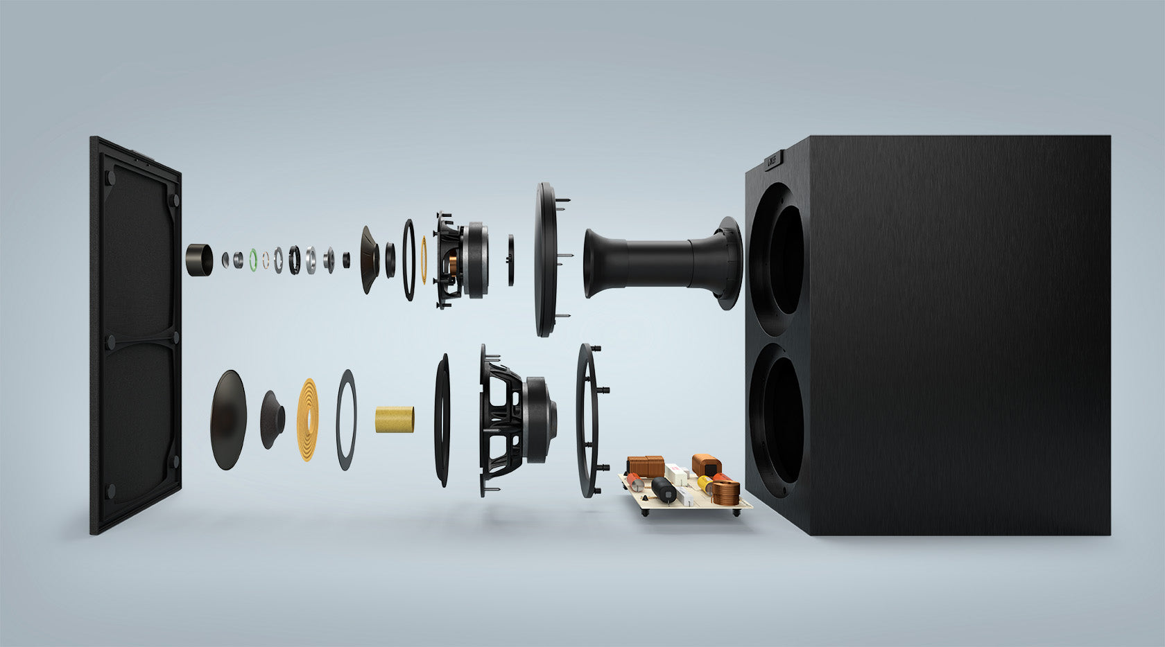 KEF Q1 Meta Bookshelf Speakers - High-Fidelity Bookshelf Speakers with Meta Technology for Home Audio & Studio Use | Perfect for Living Rooms, Home Theaters & Music Studios