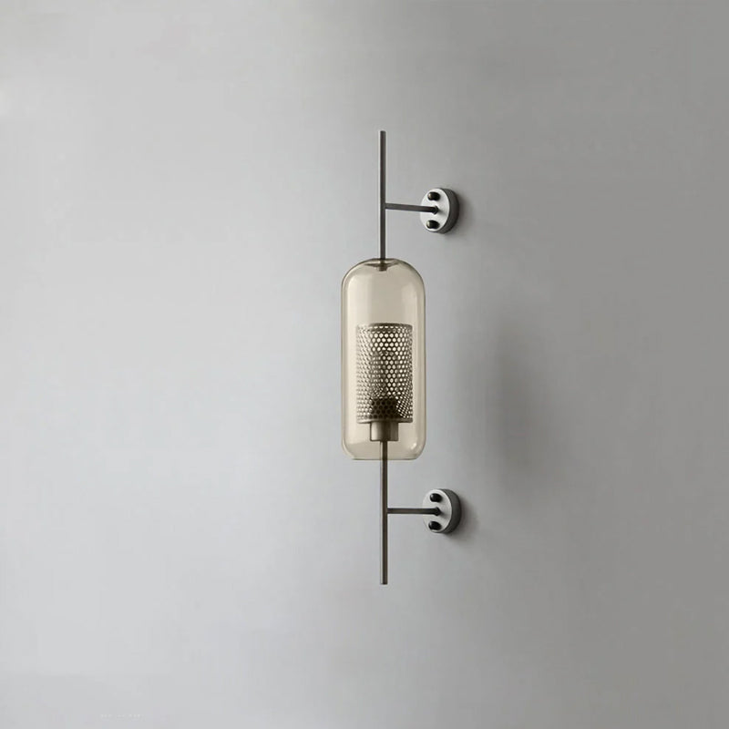 Chiswick Glass Wall Lamp - Modern LED Sconce Light for Living Room, Bedroom, and Hallway - Elegant Home Decor Lighting Fixture