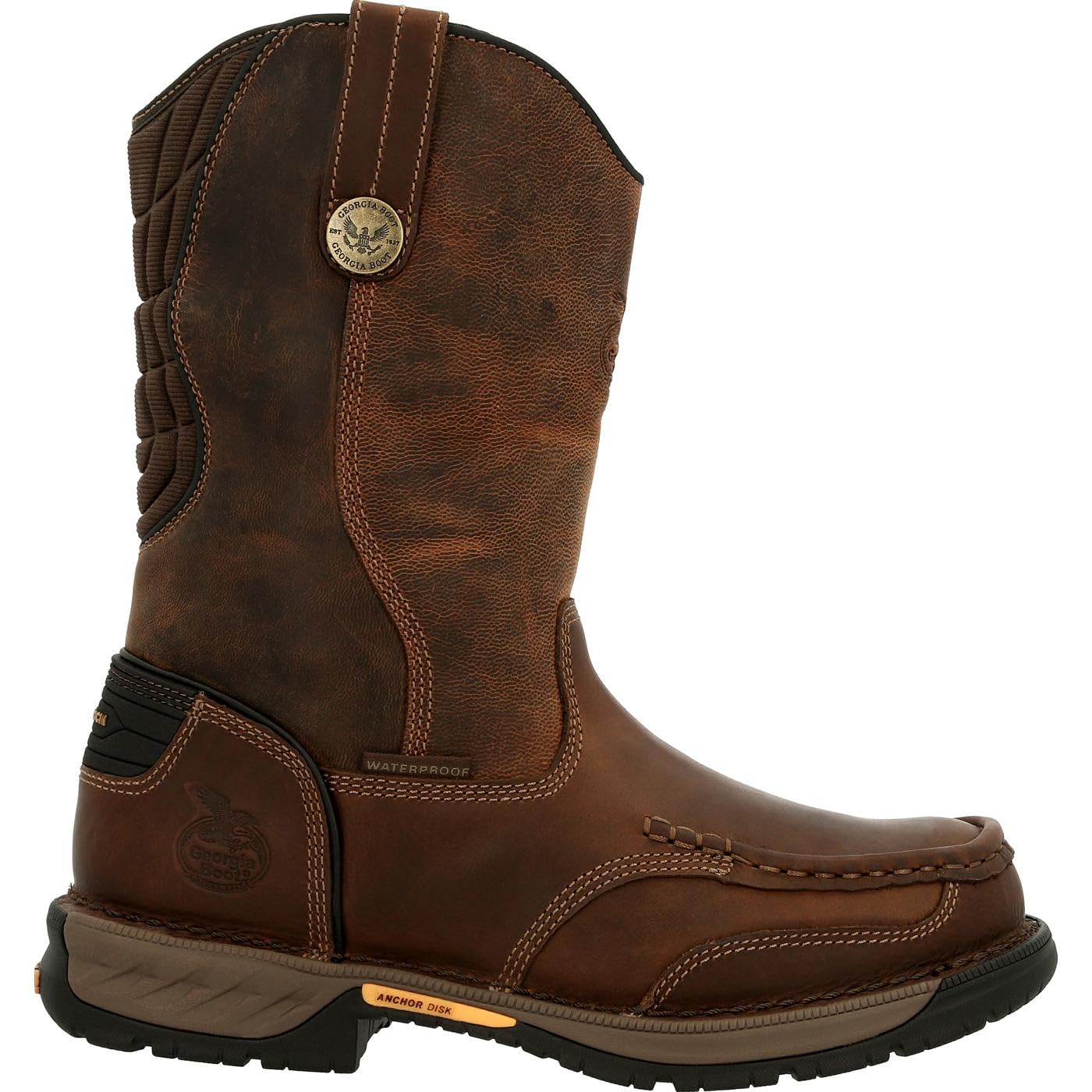 Georgia Boot Men's Athens 360 Waterproof Industrial Work Boots - Steel Toe, Slip Resistant, Electrical Hazard Protection - Ideal for Construction, Warehouse & Outdoor Work