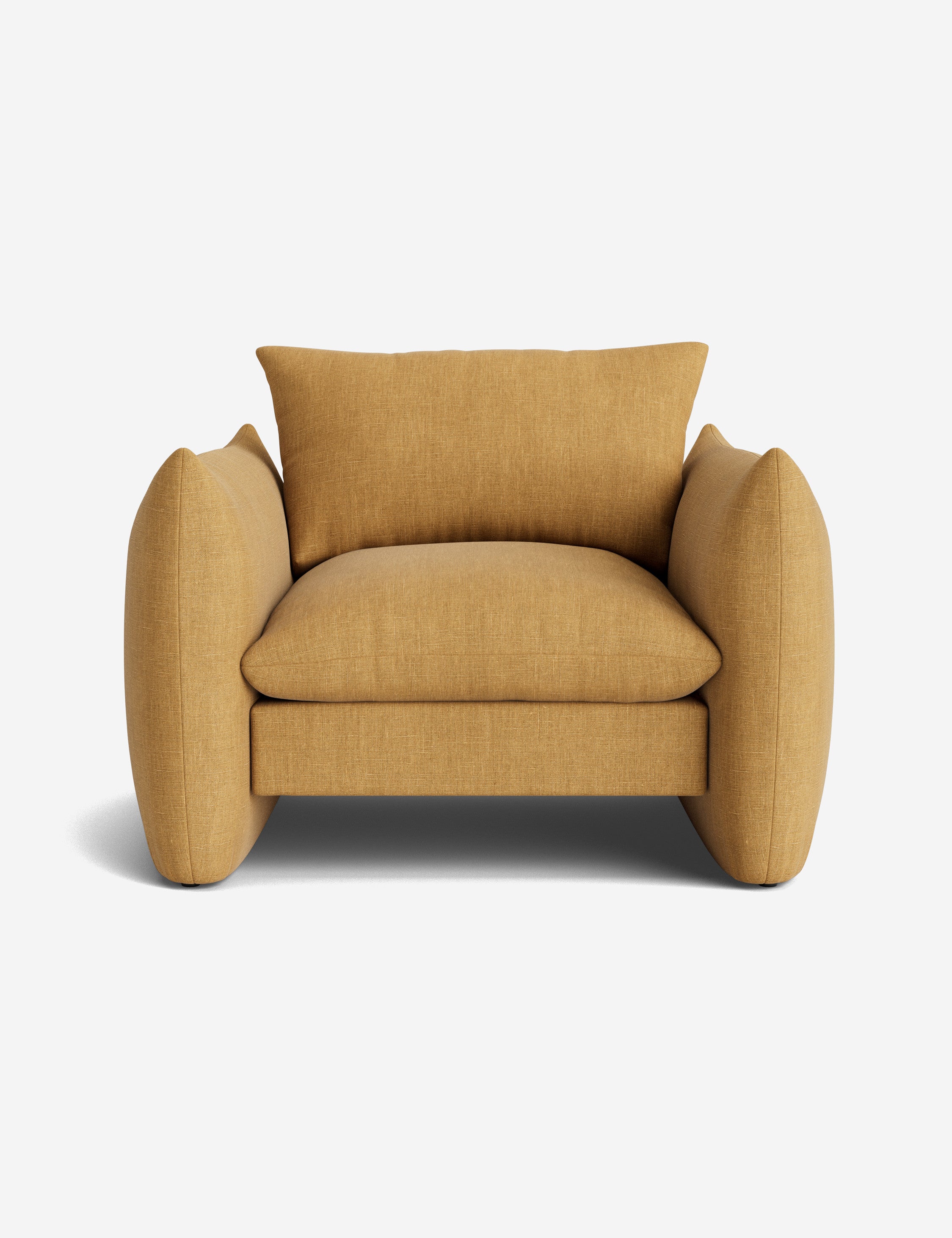 Stylish Banks Accent Chair - Modern Upholstered Lounge Chair for Living Room, Bedroom & Office - Comfortable Reading Chair with Sturdy Wooden Legs