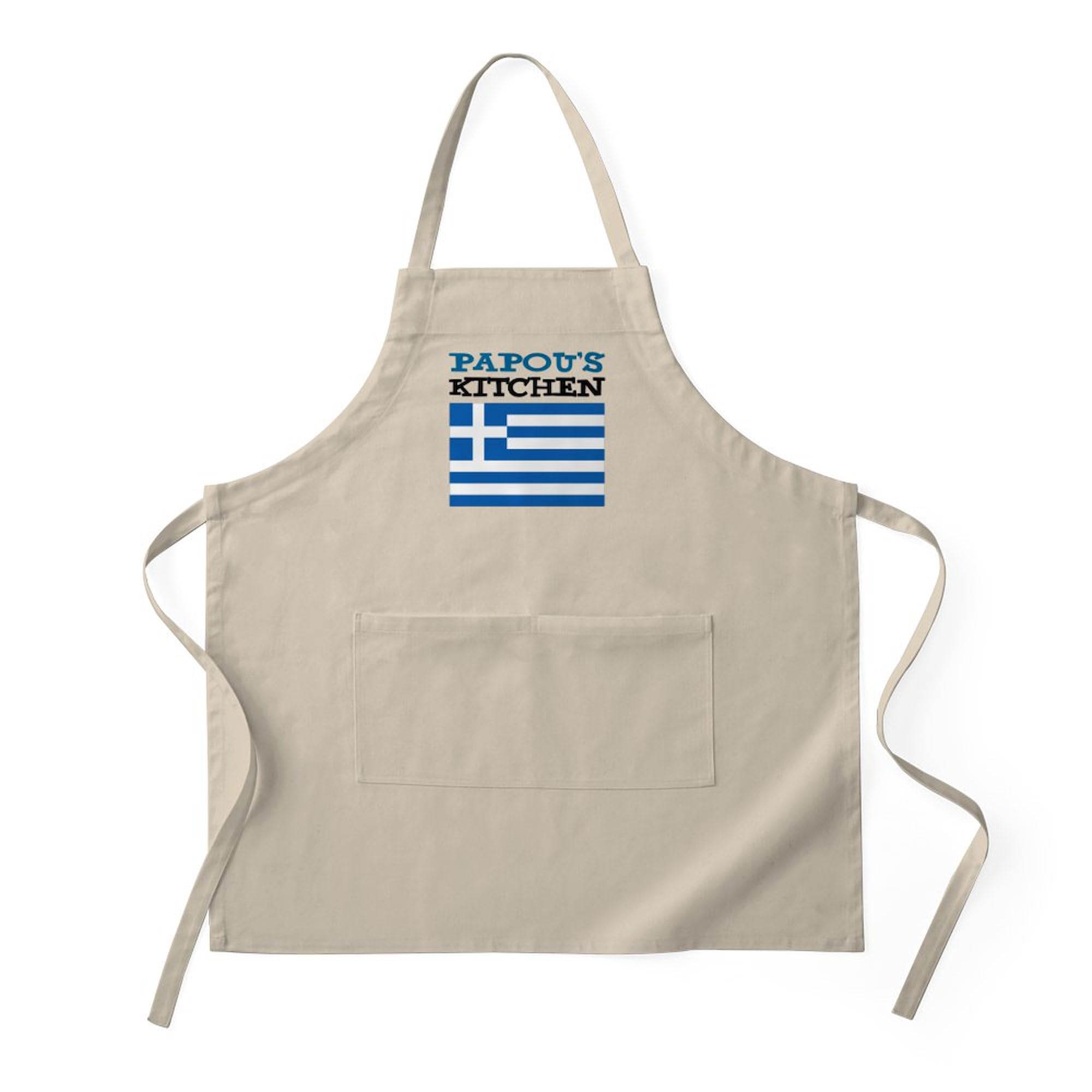 Papou's Kitchen Apron with Pockets - Premium Grilling & Baking Apron for Cooking, BBQ & Baking - Perfect for Chefs, Home Cooks & Outdoor Grilling