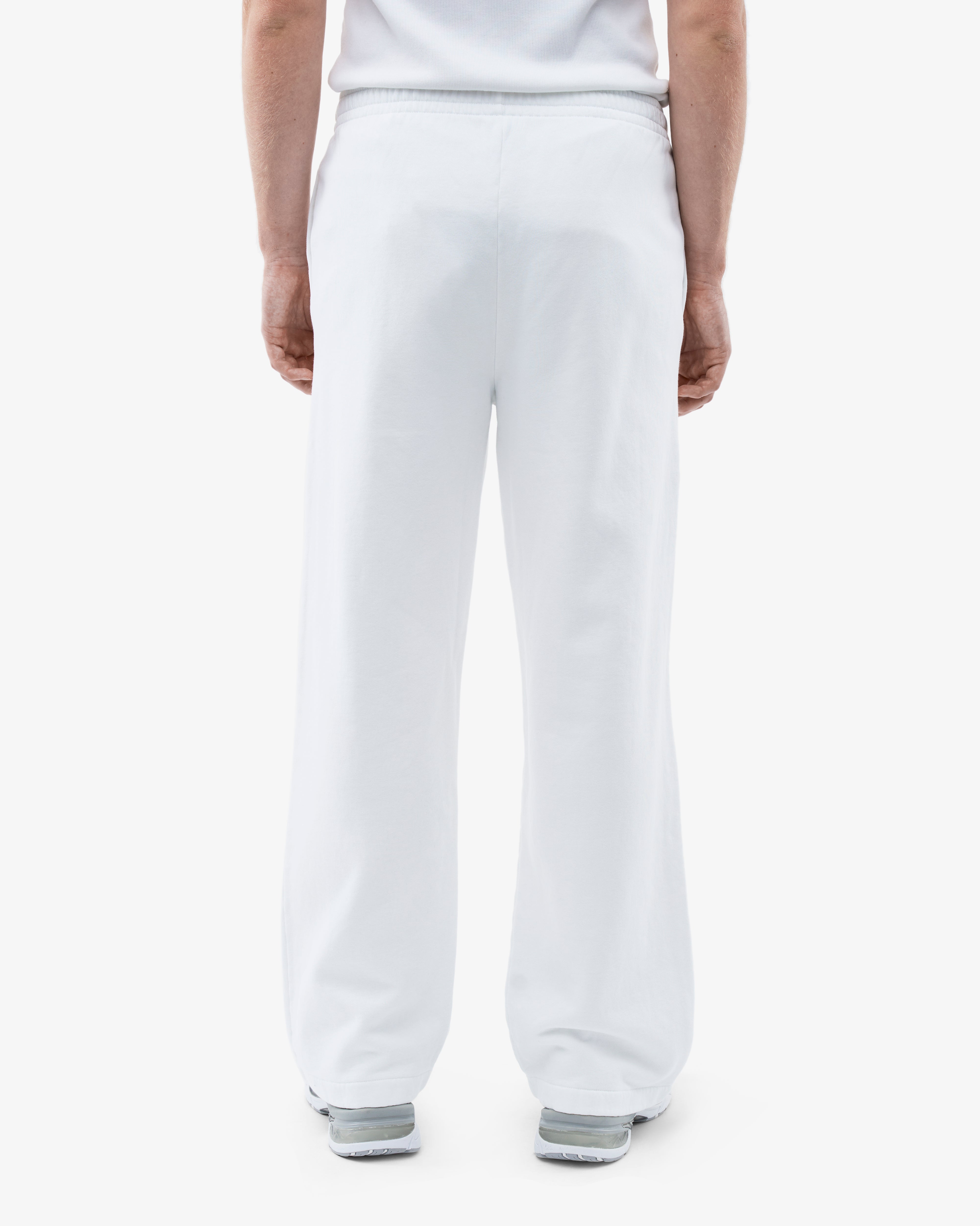 Organic Straight Leg Sweatpants for Women - Soft Cotton Joggers with Pockets - Optical White - Perfect for Yoga, Lounge & Casual Wear