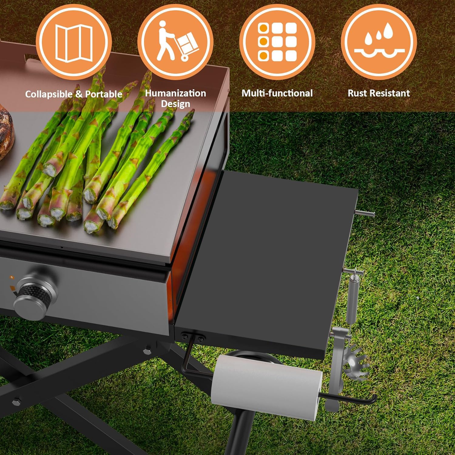 Portable Collapsible Grill Stand for Blackstone 17