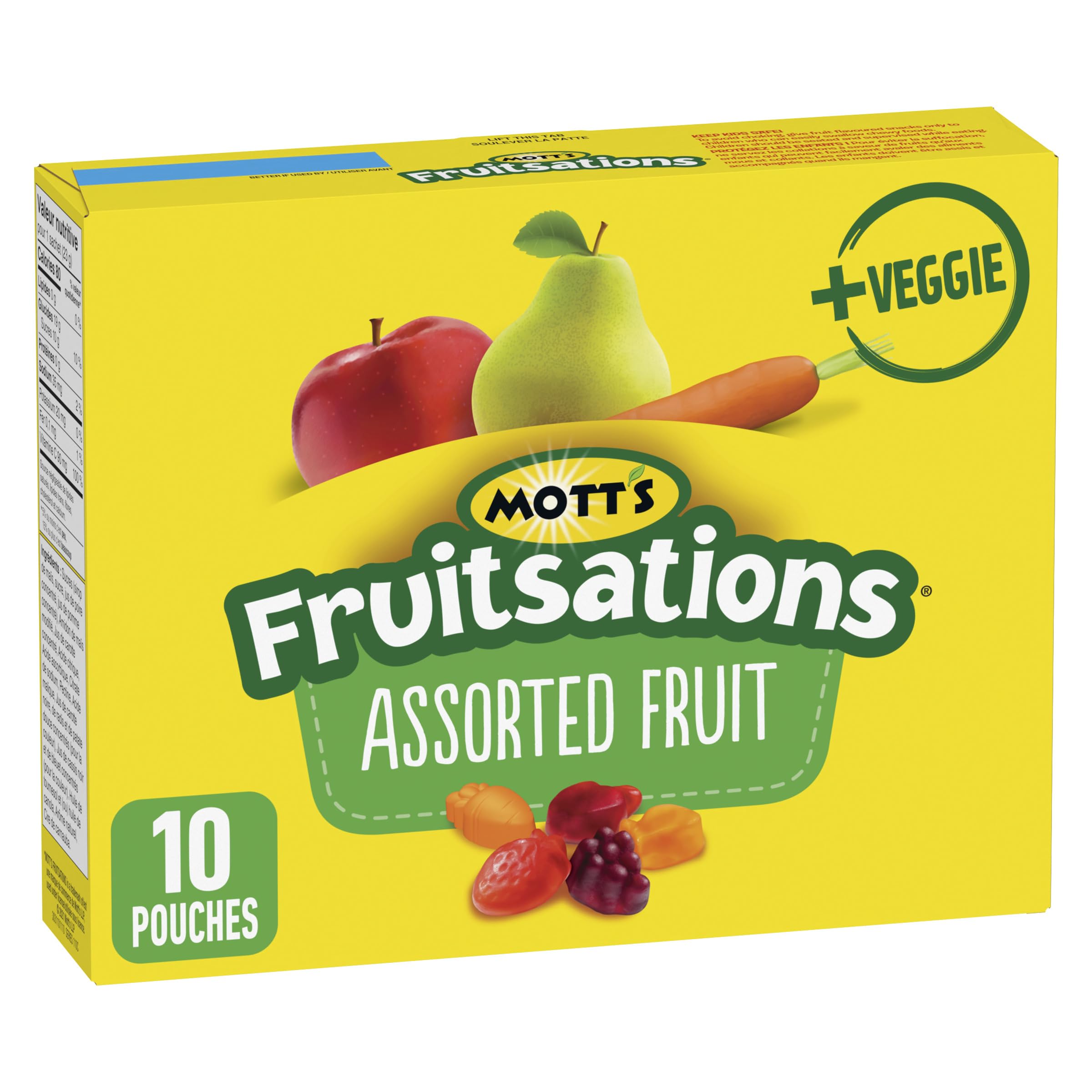 Mott's Naturally Flavored Fruit Snacks - No Artificial Colors - 10 Pack - Healthy Kids Snacks for Lunch Boxes, School, and On-the-Go