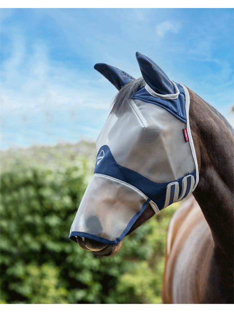 Armour Shield Pro Full Fly Mask with Nose - UV Protection Horse Fly Mask for Summer Riding & Pasture - Breathable Mesh for Comfort