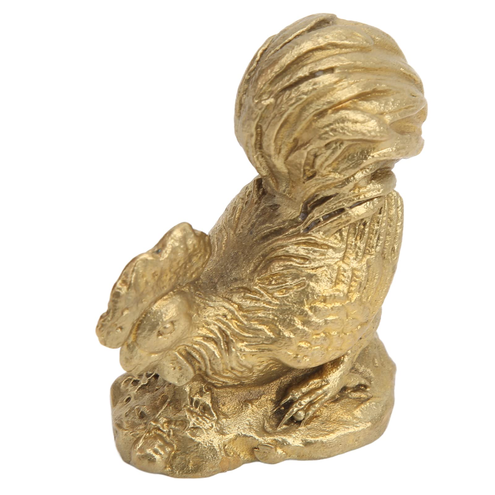 Handcrafted Brass Rooster Statue - Elegant Home Decor, Unique Gift Idea & Collectible Art Piece for Kitchen, Garden, or Office Display