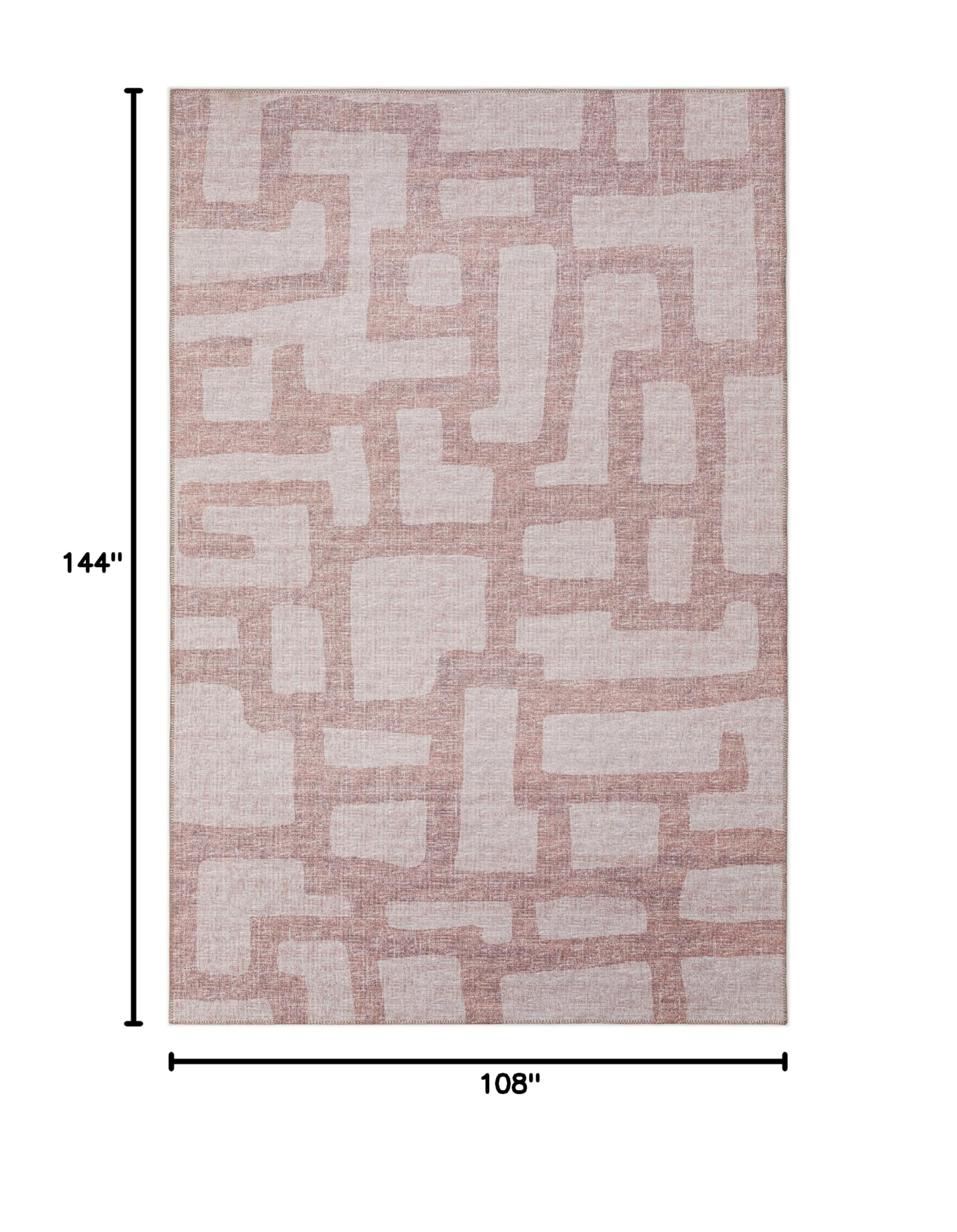 Addison Rugs Yuma AYU34 Tan 9' x 12' Area Rug - Soft Plush Living Room Carpet for Bedroom, Dining Room & Home Decor