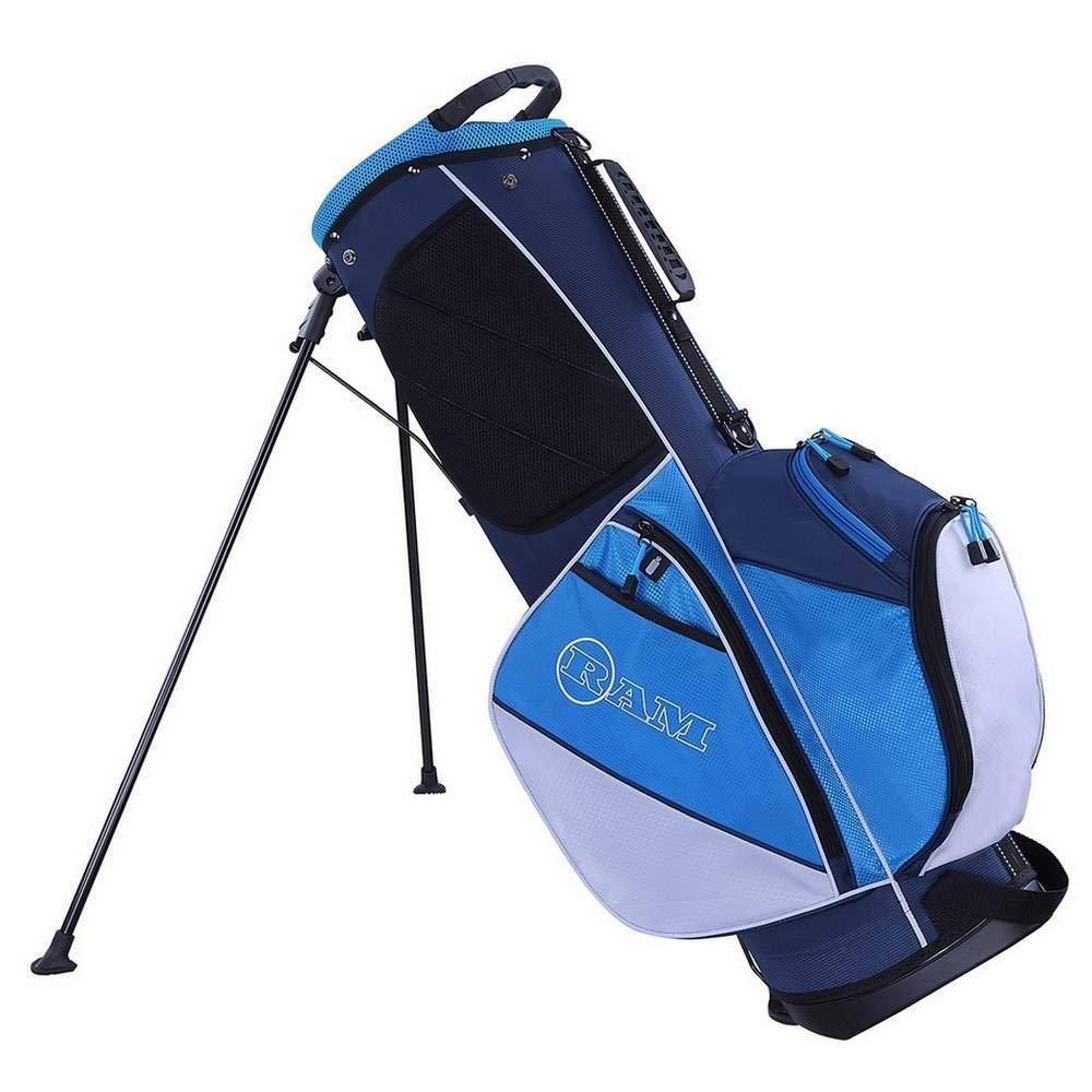 Ram Golf Lightweight Dual Strap Ladies Stand/Carry Bag - Perfect for Women's Golfing and Outdoor Sports
