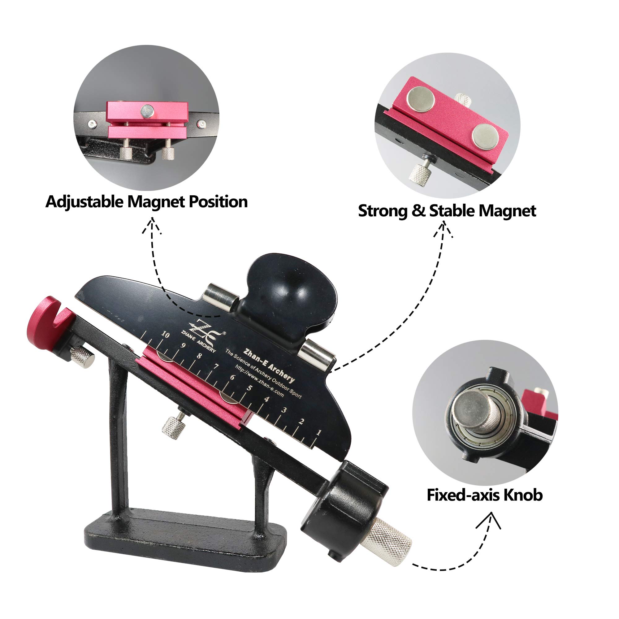 Adjustable Arrow Fletching Jig Tool Kit with Straight Clamp - DIY Archery & Crossbow Bolt Feather/Vanes Replacement - Perfect for Hunting, Target Practice & Outdoor Sports