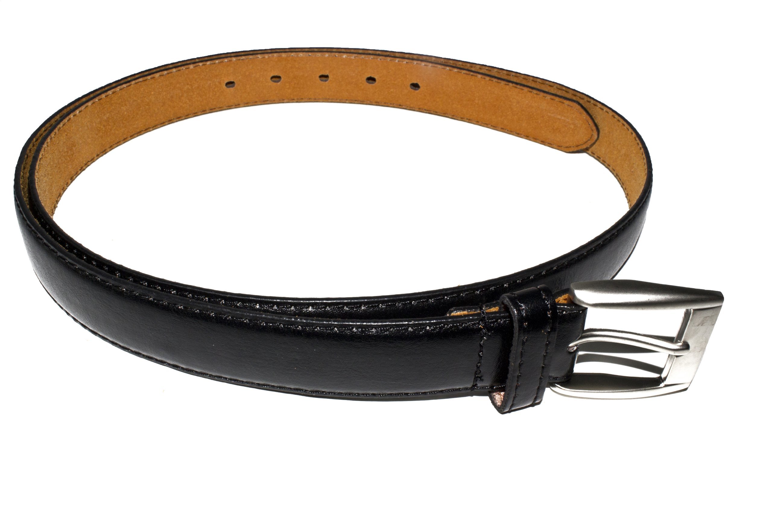 Premium Genuine Leather Dress Belt for Men - Classic Black Formal Belt - Perfect for Office, Business & Special Occasions