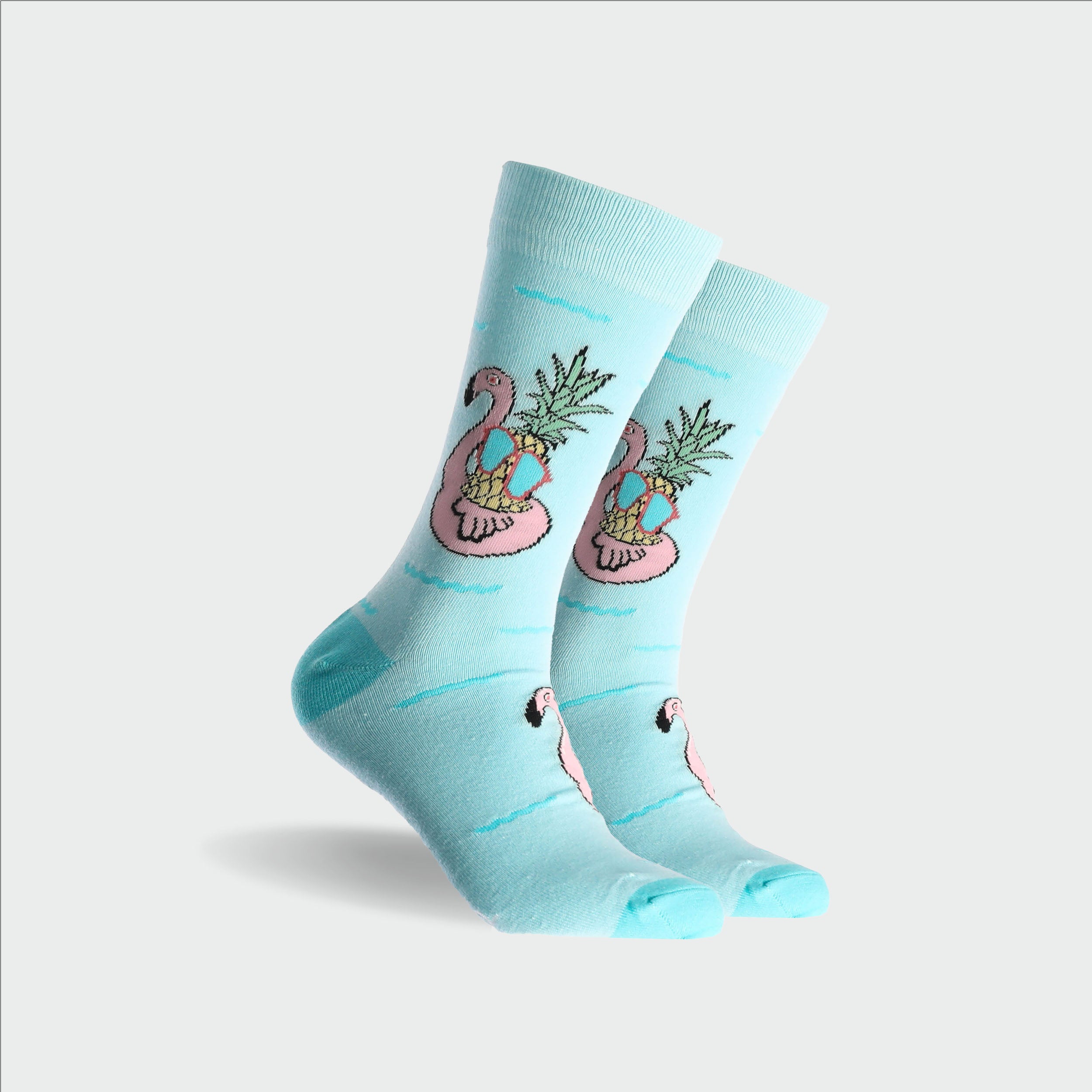 Men's Colada Cotton Crew Socks - Sky Blue | Soft & Breathable Everyday Socks for Work, Gym & Casual Wear