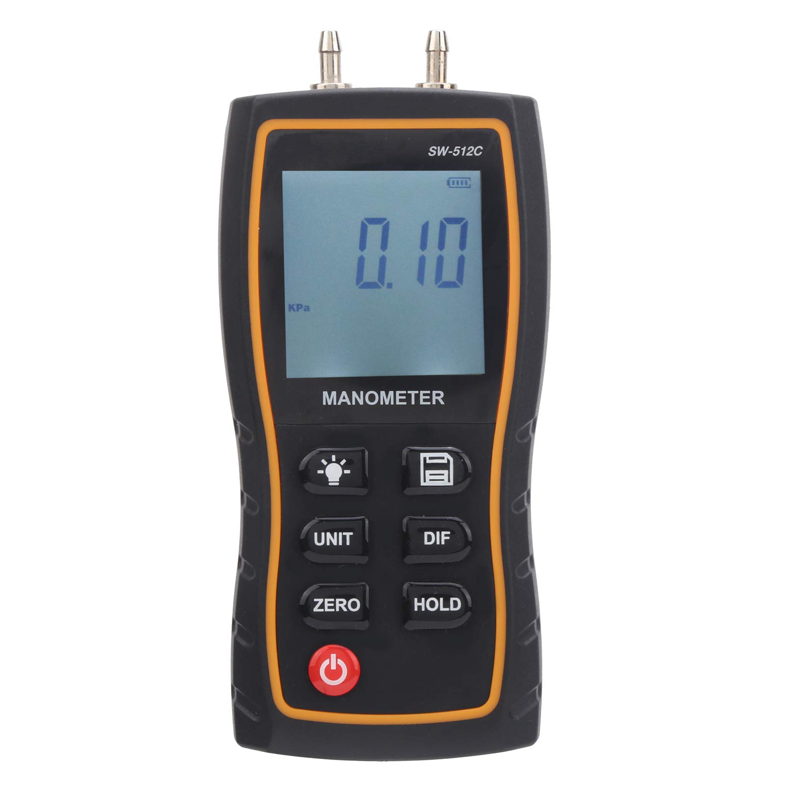 Digital Air Pressure Tester & Gas Pressure Gauge - HVAC Compatible for Ventilation, Clean Room & AC Systems | Professional Gas Pressure Measurement Tool for Industrial & Home Use