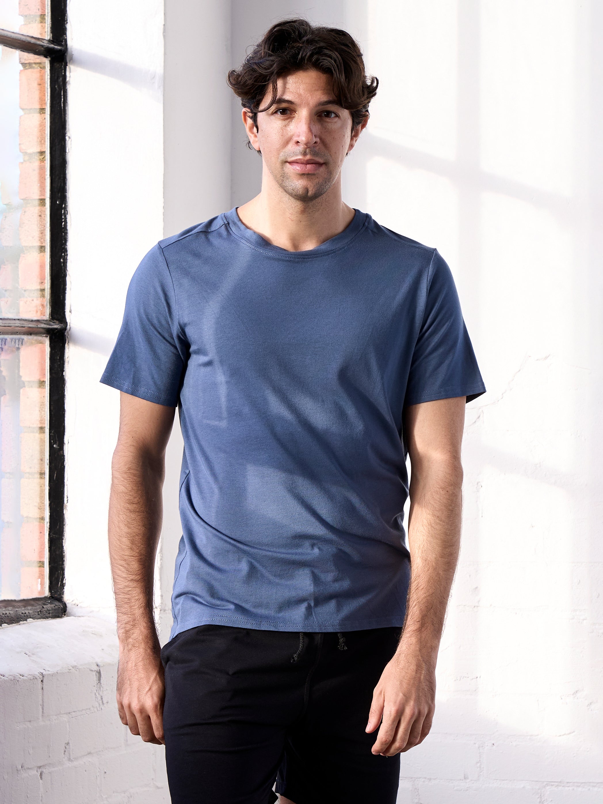 Premium Cotton Men's Stretch T-Shirt - Soft Breathable Comfort Fit Casual Tee for Everyday Wear, Gym & Outdoor Activities