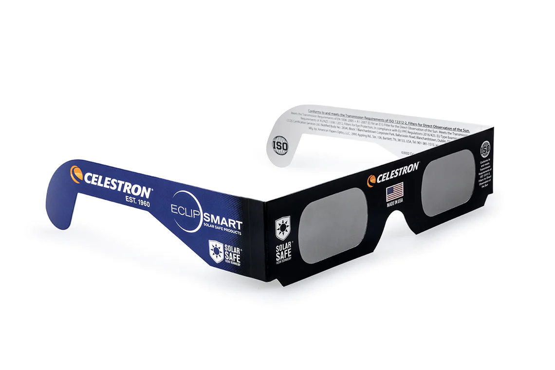 EclipSmart 8-Piece Solar Eclipse Observation Kit with Safe Viewing Glasses & Photography Tools - Perfect for Astronomy Enthusiasts & Science Educators