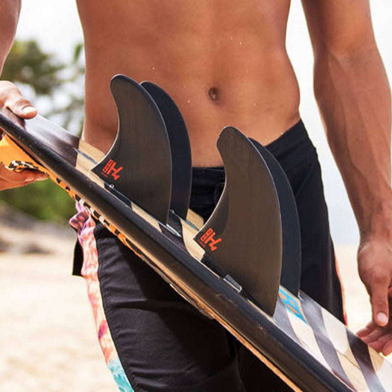 FCS II QUAD Rear H4 Surfboard Fins - High Performance Surfing Fins for All Wave Conditions - Perfect for Shortboards, Fish, and Performance Surfboards