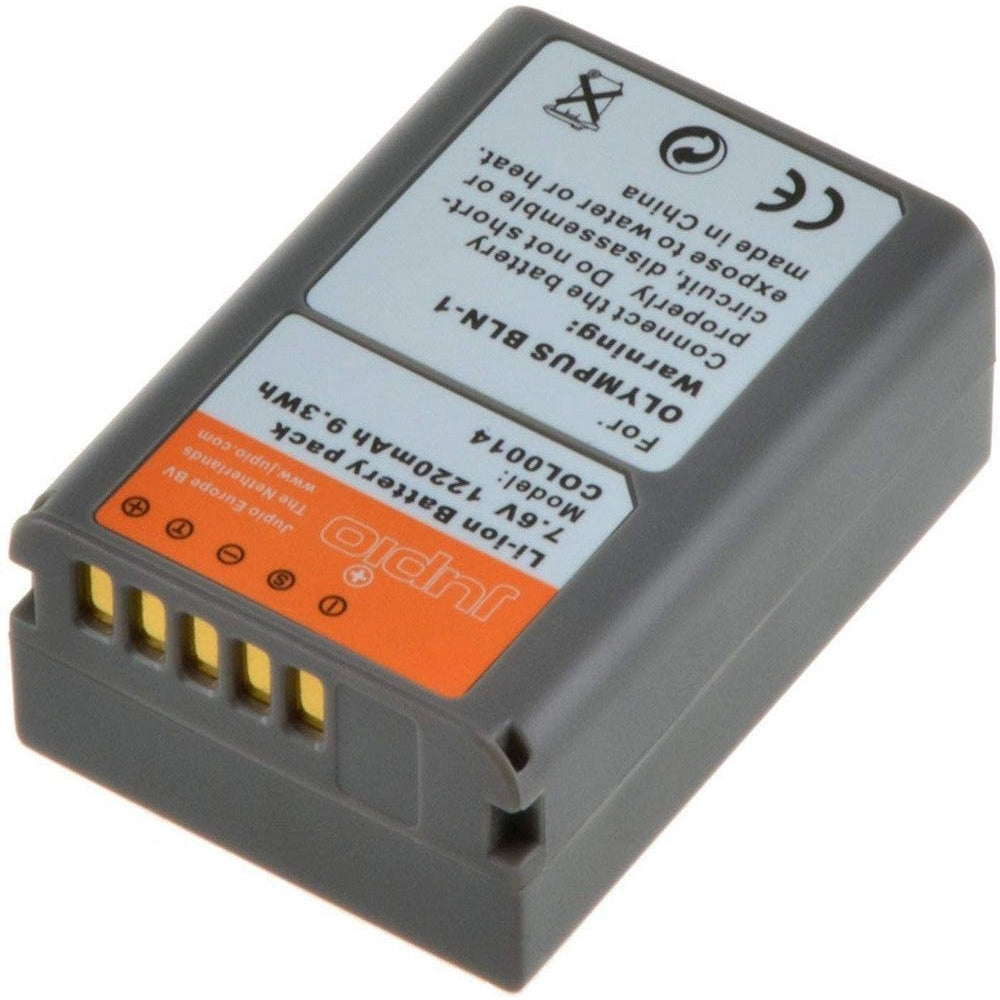 Jupio BLN-1 Replacement Battery for Olympus Cameras - 7.6V 1220mAh Li-ion - Compatible with OM-D, PEN & Tough Series (Perfect for Travel Photography & Outdoor Shooting)