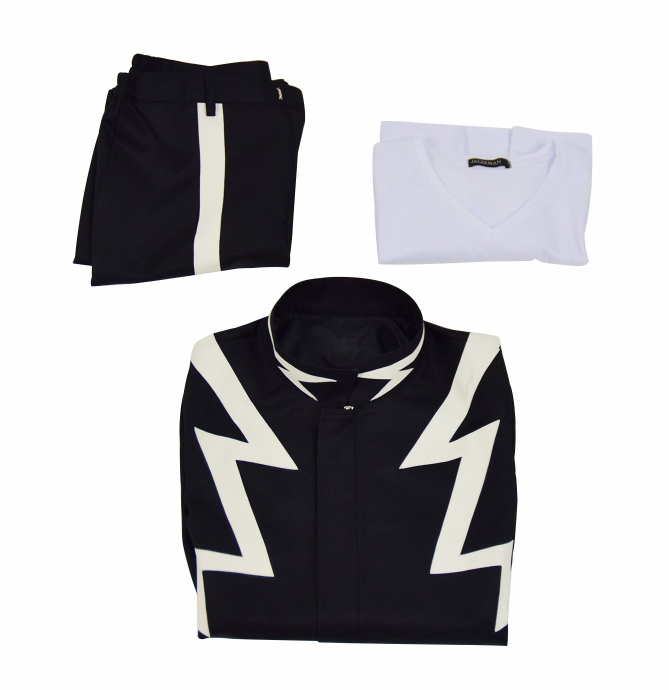 Denki Kaminari My Hero Academia Cosplay Costume for Men - Black Anime Halloween Outfit for Conventions, Cosplay Events & Halloween Parties