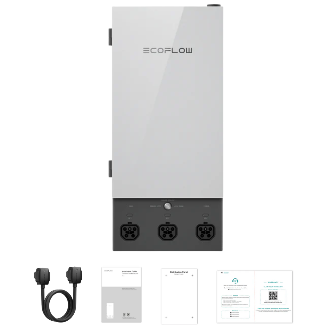 EcoFlow Smart Home Panel 2 - 120V/240V Solar Generator Transfer Switch for Home Backup Power | Off-Grid Living & Emergency Power Solution