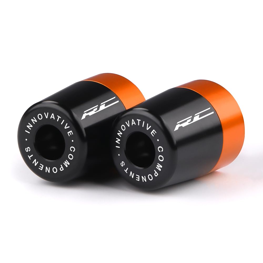 Premium Motorcycle Handle Bar End Grips & Plug Caps - Compatible with KTM 390 RC (2014-2023) | Durable Bike Accessories for Enhanced Grip & Safety | Perfect for Street Riding & Track Racing