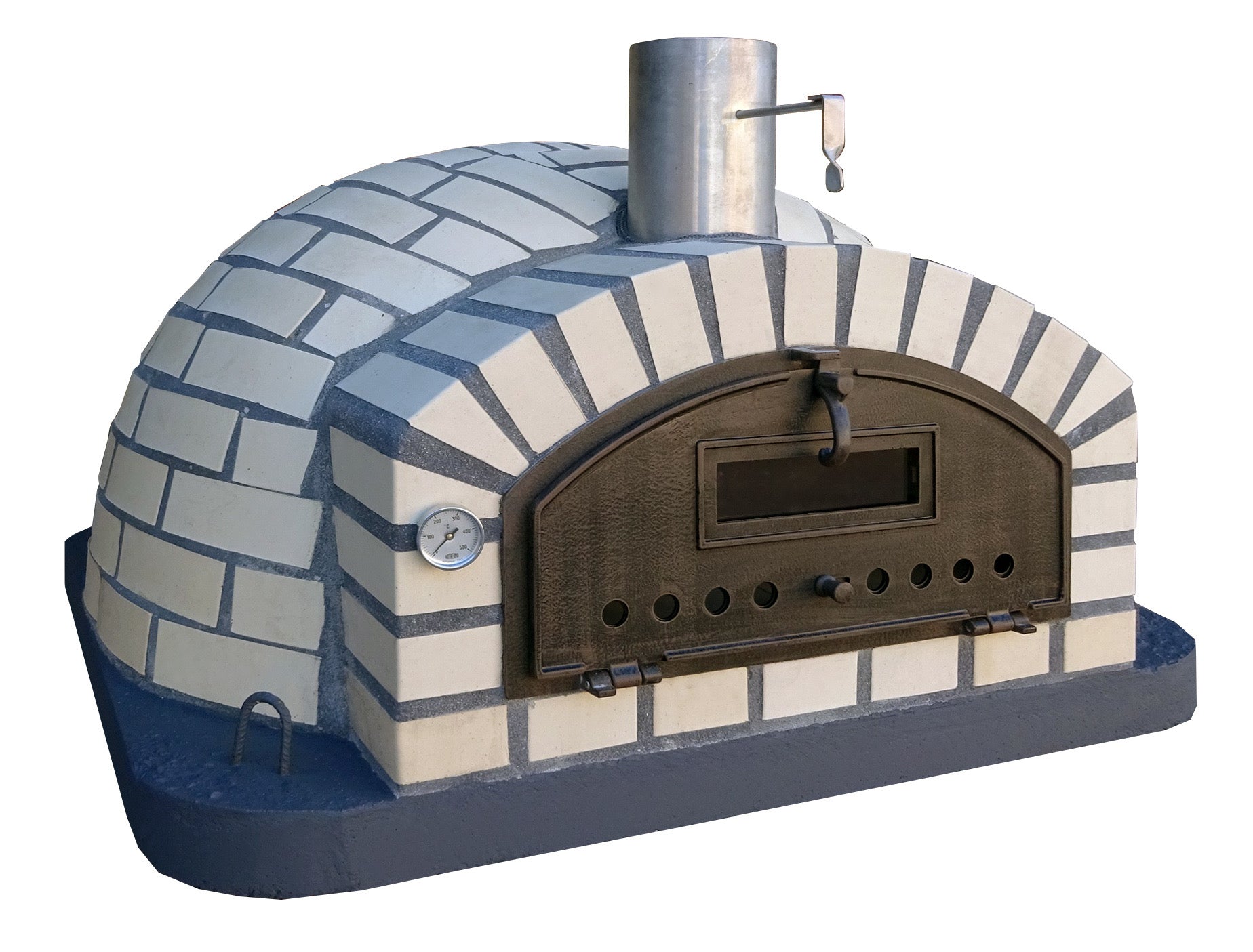 Premium ROMA PIZZAIOLI Hybrid Pizza Oven - Professional Indoor/Outdoor Wood & Gas Pizza Maker for Restaurant-Quality Pies - Perfect for Backyard Parties, Italian Cooking & Outdoor Entertaining