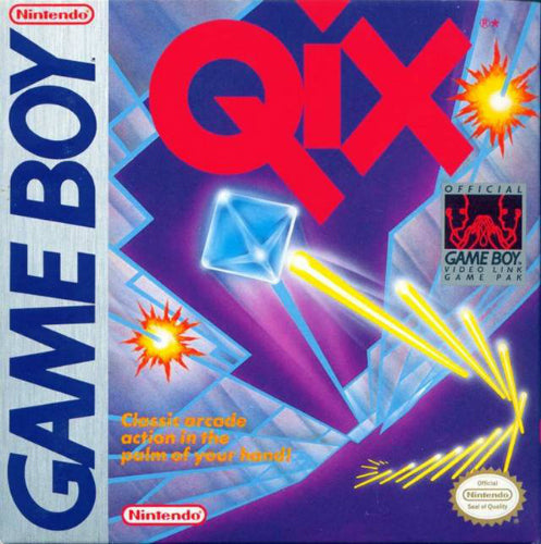 Vintage Qix Game Boy Video Games - Classic Retro Gaming for Collectors & Enthusiasts | Perfect for Nostalgic Play & Display