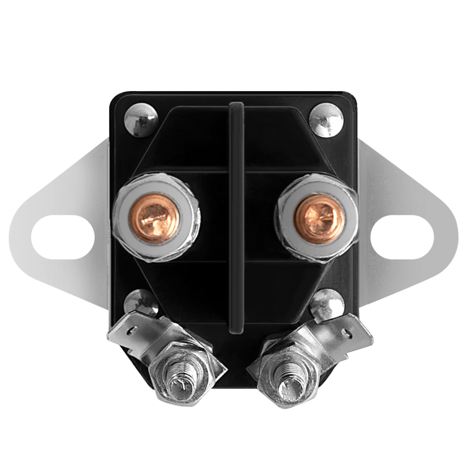 12V 4 Terminal DC Contactor Starter Solenoid Compatible with Toro Timecutter, Ex Mark, Lawn Boy Mowers - Replaces 1-513075, E513075, 104-3189 - Perfect for Lawn Tractor, Riding Mower & Outdoor Power Equipment Maintenance