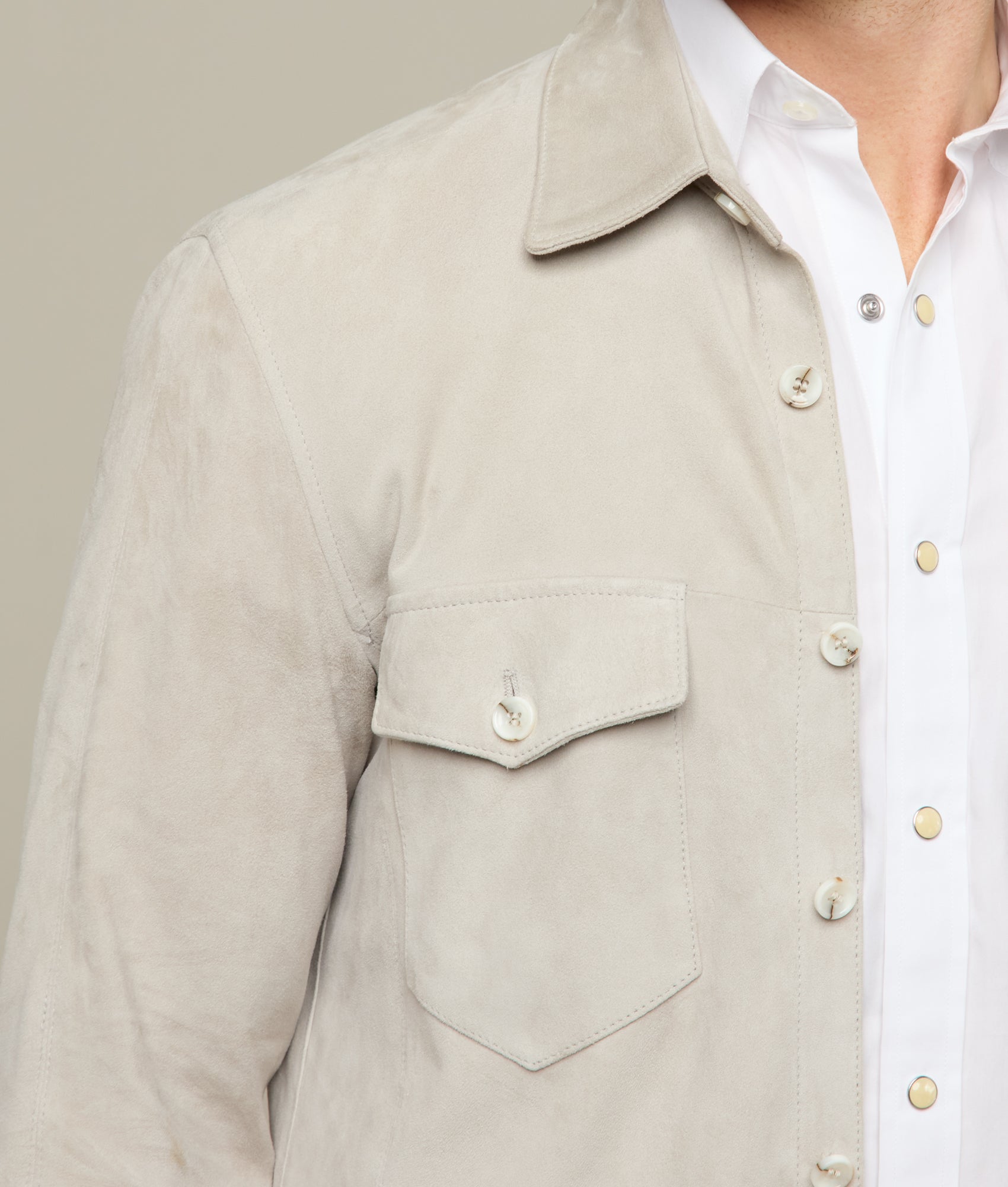 Stylish Grey Suede Overshirt for Men & Women | Comfortable & Trendy Layering Piece for Fall & Winter | Perfect for Casual Outings, Office Wear & Date Nights