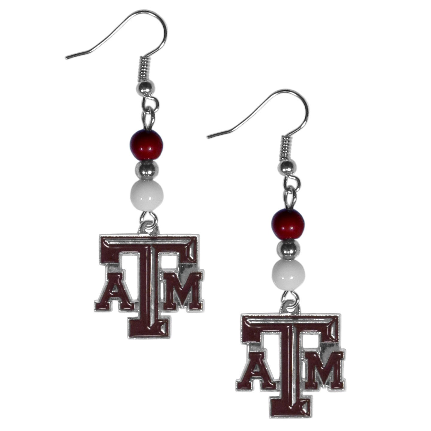 NCAA Fan Bead Dangle Earrings for Women - Stylish College Sports Jewelry - Perfect for Game Day, Tailgating & School Spirit Events