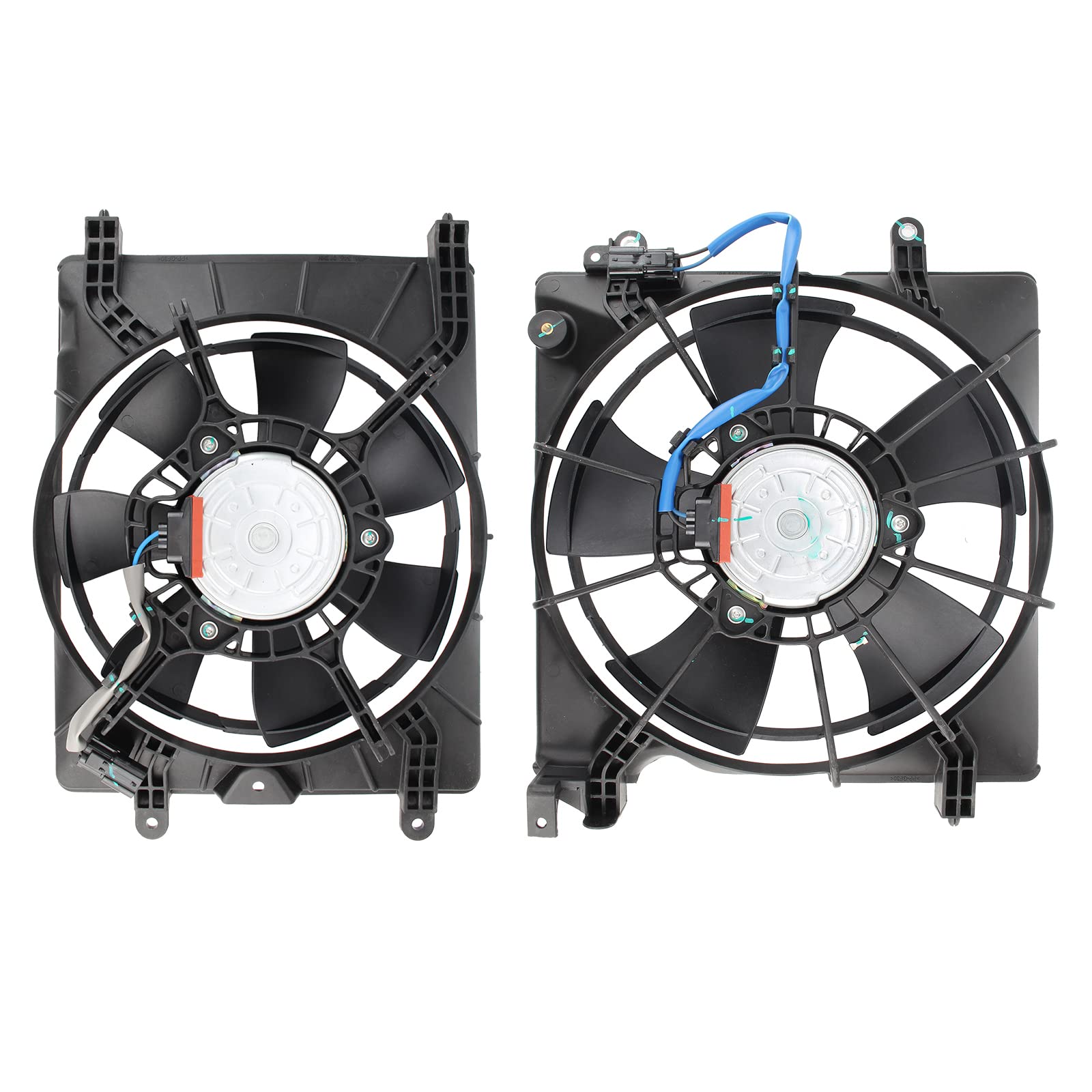 **AUTOKAY Radiator Cooling Fan & AC Condenser Fan for Honda Civic 2012-2015 - Replacement for HO3115159 HO3115158 - Perfect for Engine Cooling & AC Performance**