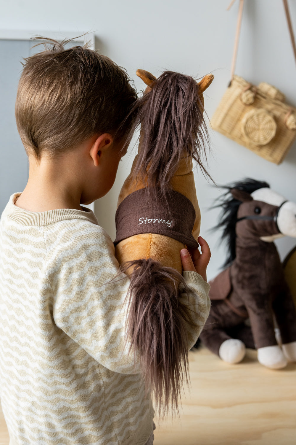 Custom Engraved Stormy Horse Figurine - Unique Personalized Gift for Equestrian Lovers | Perfect for Home Decor, Office Display & Special Occasions