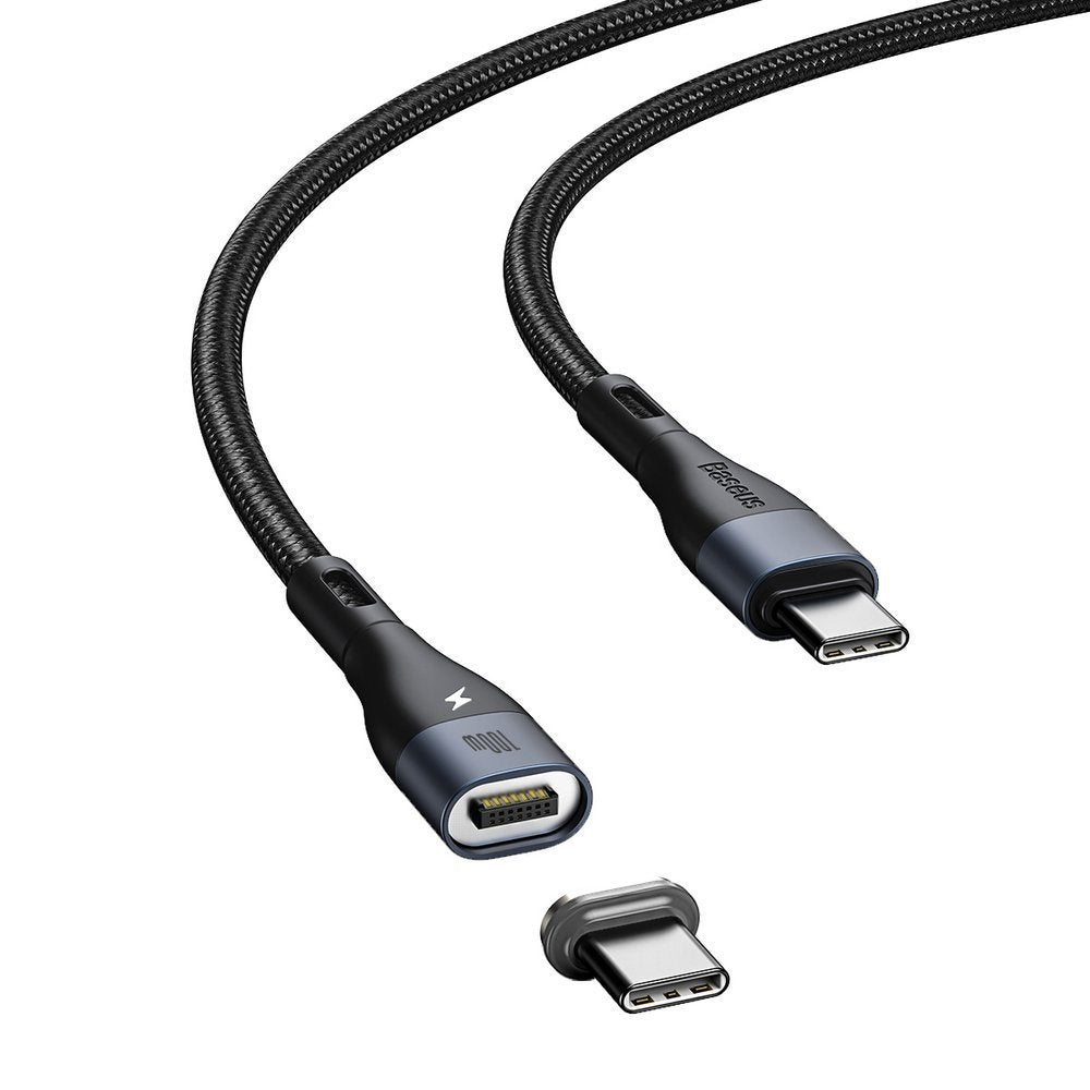 Baseus Magnetic Ultra Fast Charging 100W USB C to USB C Cable - Perfect for MacBook, iPad, Samsung Galaxy Fast Charging & Data Transfer
