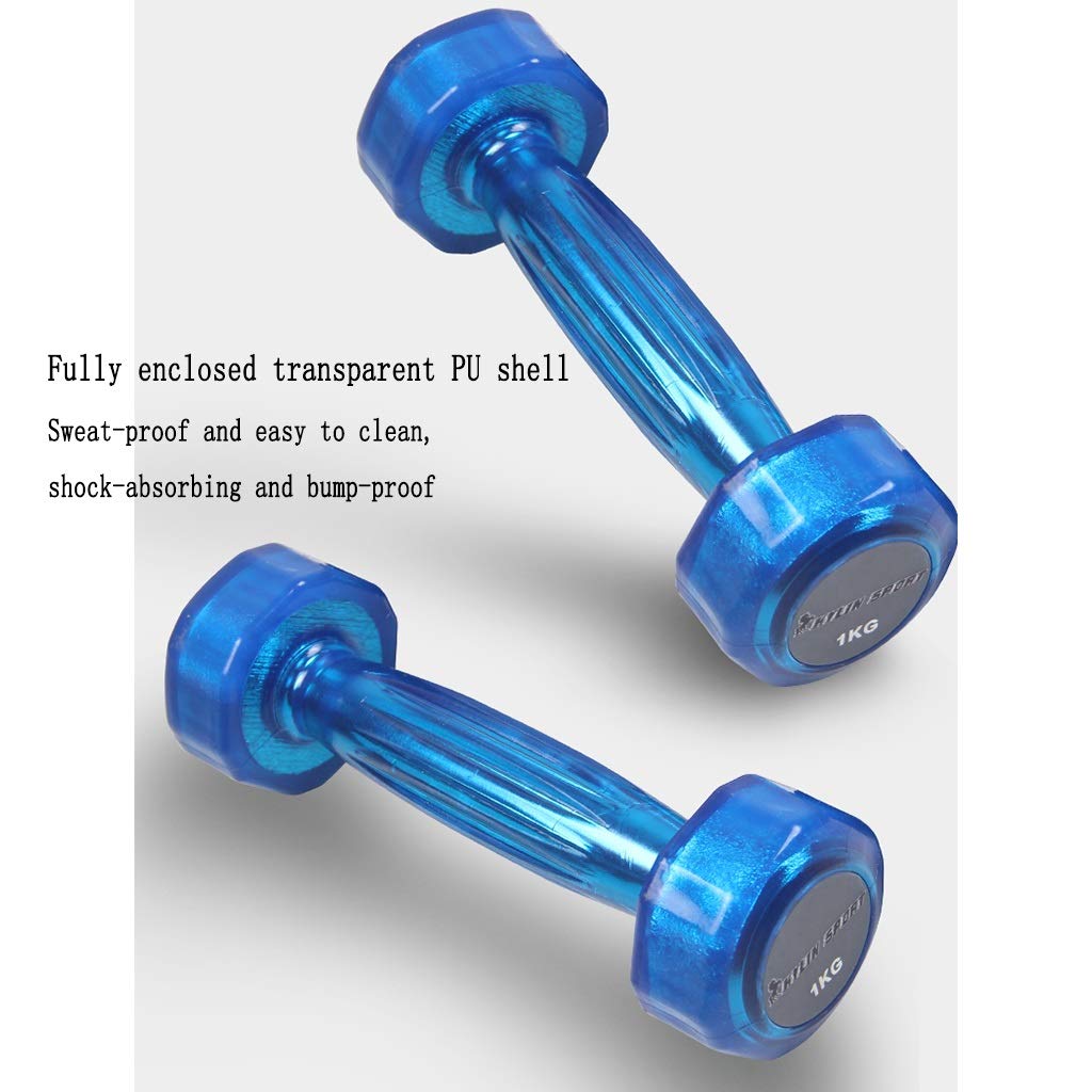 1kg Safety Dumbbells for Kids - Solid Steel Small Hand Weights for Pilates, Fitness & Exercise - Perfect for Home Workouts, Children's Training & Yoga Practice