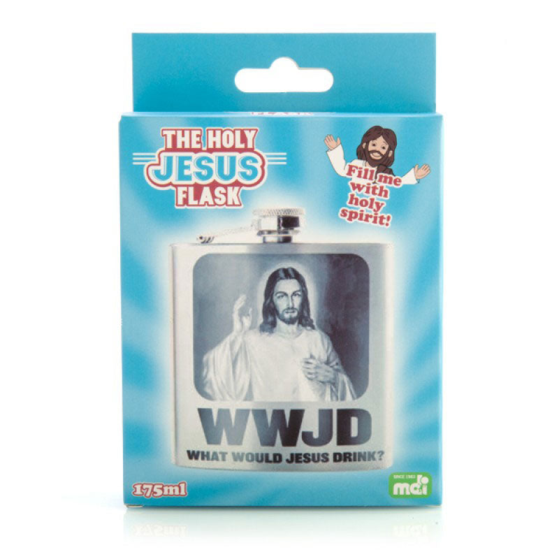 Holy Jesus Flask - Stainless Steel Christian Religious Travel Tumbler for Bible Study, Church, and Outdoor Adventures