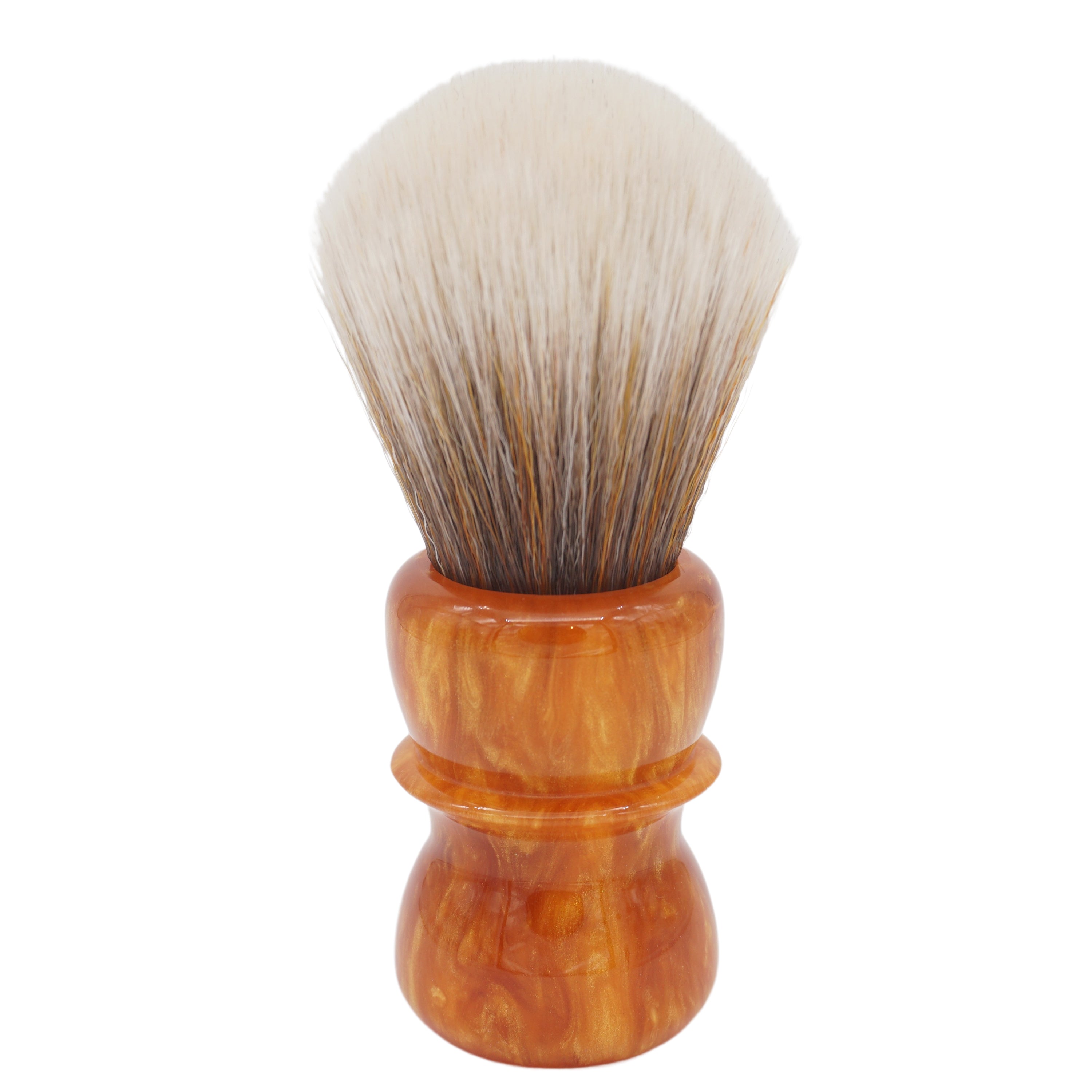 AP Shave Co. 26mm SynBad Bulb Synthetic Shaving Brush - Golden Butterscotch Handle | Premium Wet Shaving Tool for Men | Perfect for Daily Grooming & Luxury Shaving Routine