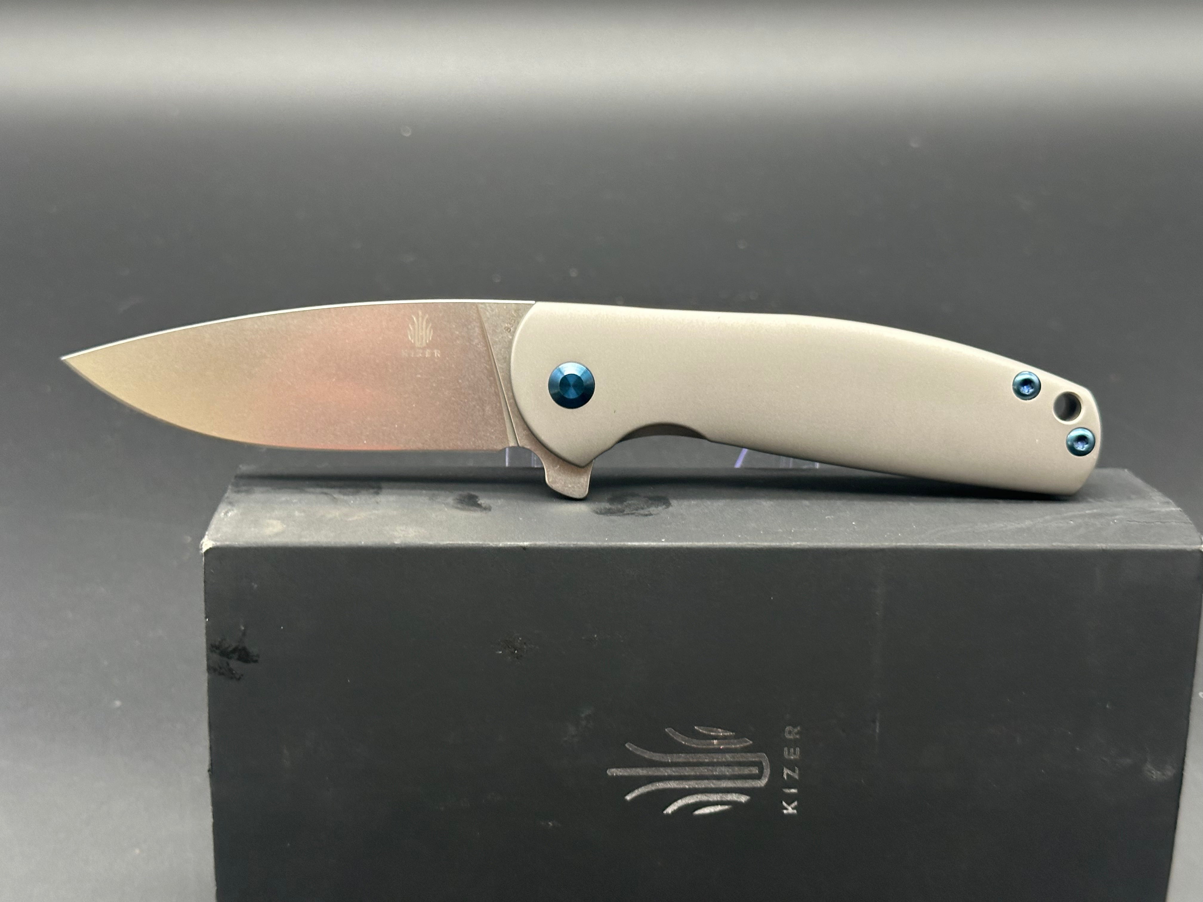 Kizer Laconico Gemini Frame Lock Folding Knife - 3.125