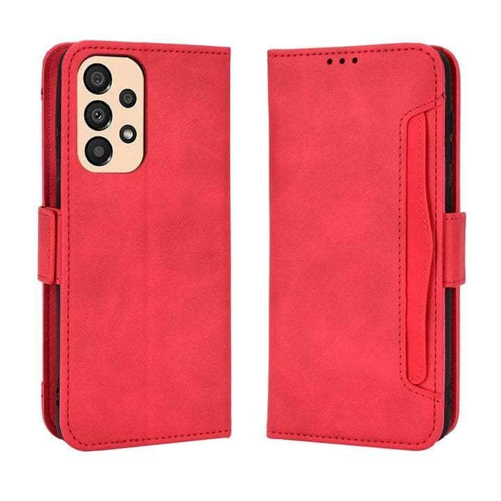 Samsung Galaxy A14 Leather Flip Case - Premium Protective Cover with Card Holder | Perfect for Work, Travel & Everyday Use