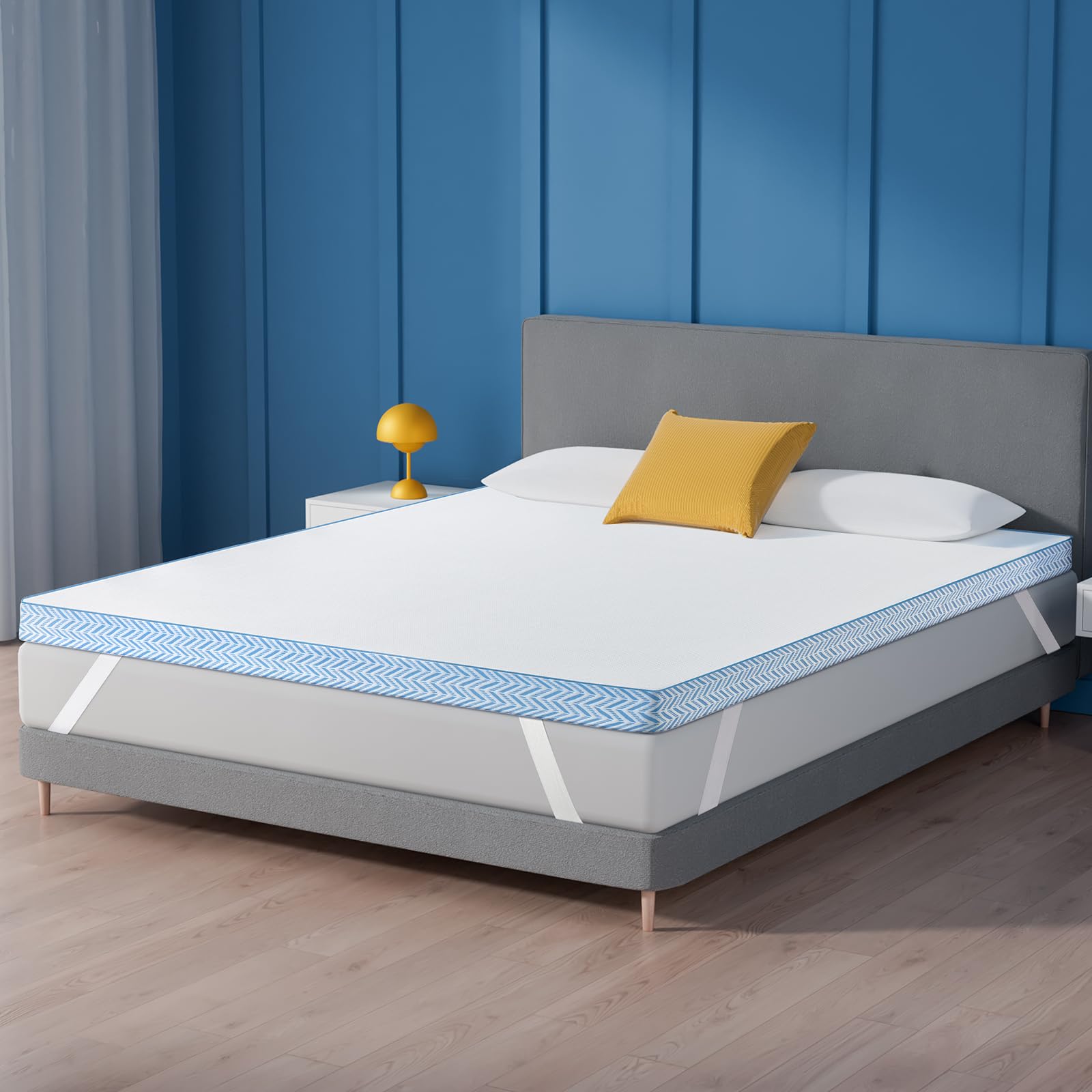 BedStory 3 Inch Firm Memory Foam Mattress Topper for Twin Bed - High Density Support for Back Pain Relief - Perfect for Side Sleepers & Pressure Point Relief